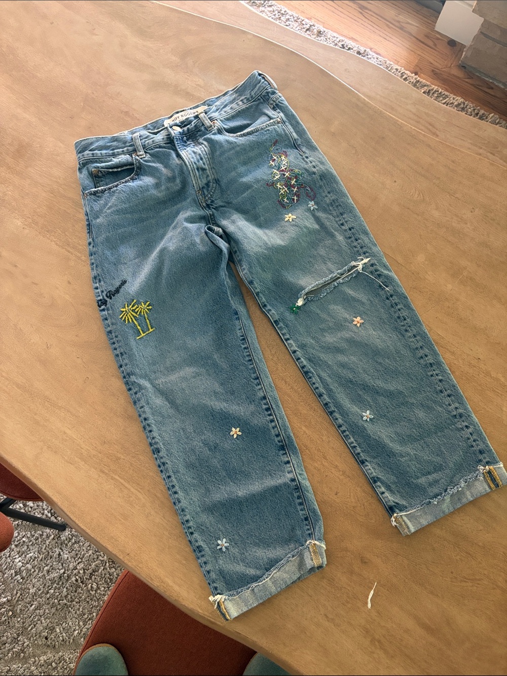 Roy Roger New Oskar Embroidered Jeans 27